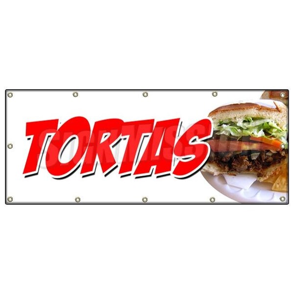 TORTAS BANNER SIGN flatbread sweet cake mexican mexico sandwich grill